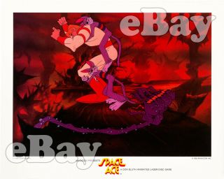 Rare Space Ace Cartoon Color Photo Don Bluth Video Game