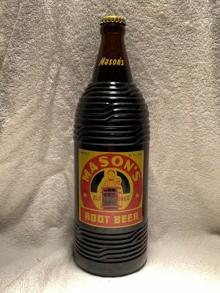 Full 32oz Mason’s Root Beer Acl Soda Bottle Chicago,  Illinois