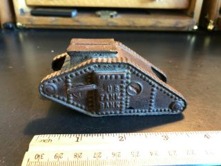 1910s Cast Iron U.  S.  Army Tank Bank Still Bank By A C Williams Surface