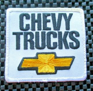 Chevy Trucks Embroidered Sew On Patch Chevrolet Bow Tie Silverado 3 1/4 " X 3 "
