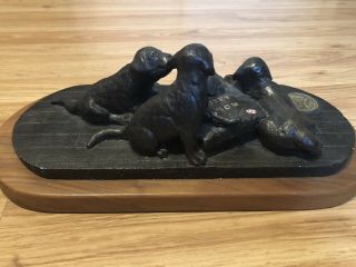 Ltd.  Edition Purina Bronze Puppy Statue Pheasants Forever 4