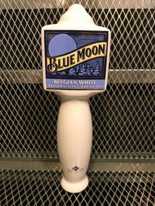 Blue Moon Belgian White Ceramic Beer Tap Handle Miller Brewing Co
