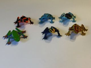 1996 Play Visions Frog Set,  Pv Playvision Reptile Figures,  Toys