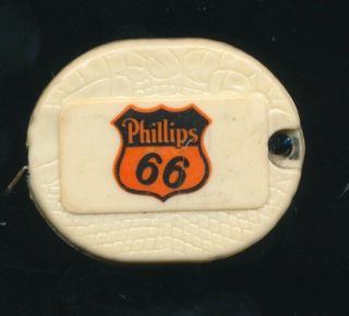 Vtg Phillips 66 Tape Measure Gas Oil Advertising Armstrong & Worley Arimo Idaho