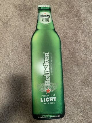 Heineken Premium Light Lager Ice Cold Beer Bottle Sign Metal Beer Sign
