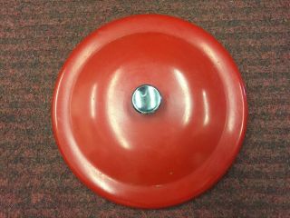 Vintage Red Metal Lance Jar Lid 8 Inch In Diameter