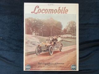 E Locomobile And On The Back Baker Electric 1910 Ad 11 X 8 1/2