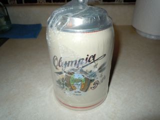 Gerzit Gerz Olympia Brewing Co.  Beer Stein.  West Germany.  In Plastic