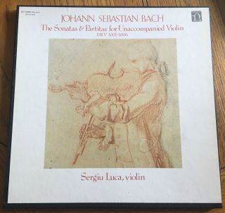 J.  S.  Bach: The Sonatas & Partitas For Unaccompanied Violin Bmv 1001 - 1006 Us 3lp