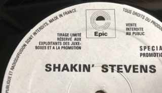 Shakin’ Stevens WHITE LABEL PROMO 12” HOT DOG / APRON STRINGS V Rare CBS France 8