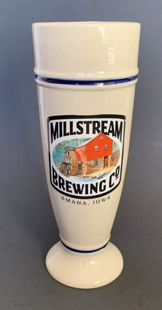 Millstream Brewing Co Amana Iowa Germany Gerz Stoneware Stein Pilsner Beer Mug