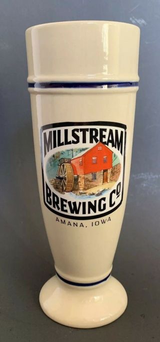 Millstream Brewing Co Amana Iowa Germany Gerz Stoneware Stein Pilsner Beer Mug 7