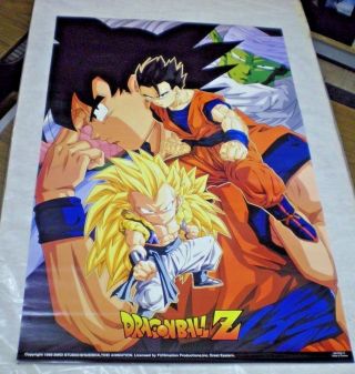 1998 Dragonball Z Character Collage Poster 23 X 35 Inches (vintage)