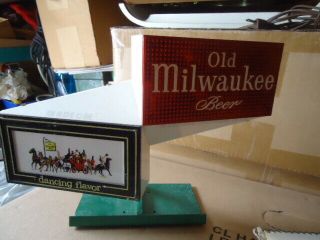 Rare Antique Vintage Old Milwaukee Bar Beer Sign Man Cave 1959 Piece