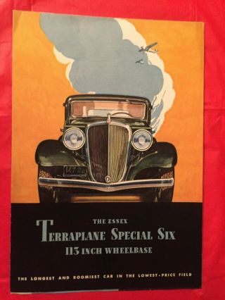 1932 Hudson " Terraplane Special Six " Car Dealer Sales Brochure
