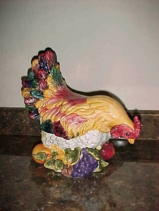Ceramic Rooster Figurine Beaurtiful Rare