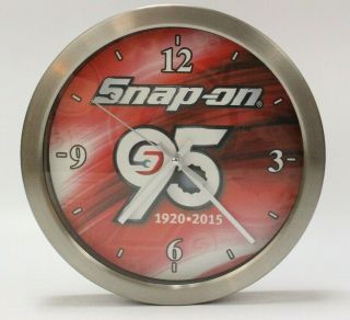 Snap - On Tools 12 " Wall Clock Snap On Tools 95th Anniversary Edition 2015