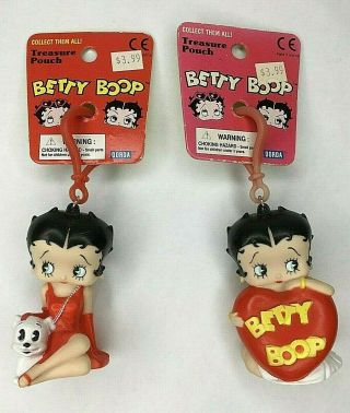2x Vtg 1998 Betty Boop Treasure Pouch 