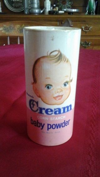 Vintage Staley ' s Cream Corn Starch & 2 Johnson ' s baby powder containers 2
