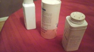 Vintage Staley ' s Cream Corn Starch & 2 Johnson ' s baby powder containers 5
