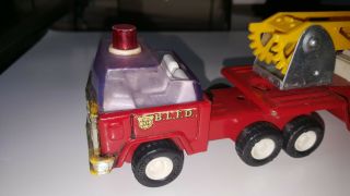 Vintage Buddy L - B.  L.  F.  D.  Fire Engine Truck - Red Metal Truck w/Yellow Ladder 2