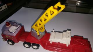 Vintage Buddy L - B.  L.  F.  D.  Fire Engine Truck - Red Metal Truck w/Yellow Ladder 4
