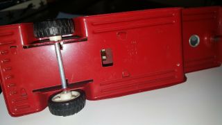Vintage Buddy L - B.  L.  F.  D.  Fire Engine Truck - Red Metal Truck w/Yellow Ladder 7