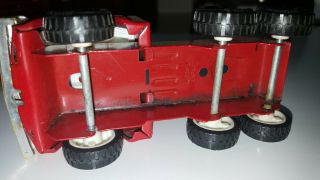 Vintage Buddy L - B.  L.  F.  D.  Fire Engine Truck - Red Metal Truck w/Yellow Ladder 8