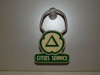 Vintage Cities Service Key Chain Ring Sample