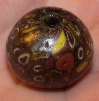 21.  5mm Ancient Roman Evil Protection Glass Bead,  1800,  Years Old,  Mc87