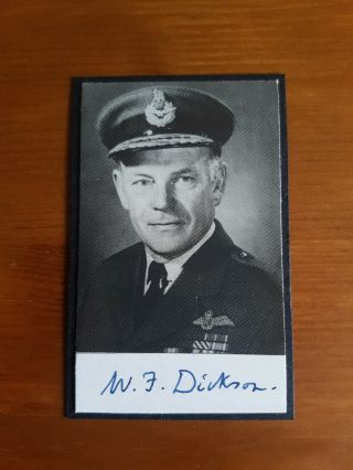 Raf Wwi & Wwii Fighter Pilot Sir William Dickson Gcb Kbe Dso Afc Signed