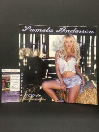 Pamela Anderson Autograph Signed 2004 Calendar Auto Jsa Cert