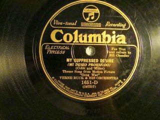 78 : Col 1651 D - Verne Buck - My Suppressed Desire/what A Girl - What A Night