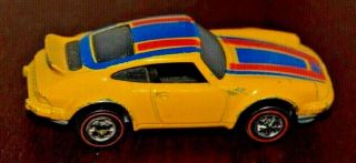 Vintage 1974 Porsche Carrera Hot Wheel Redline Die Cast Yellow