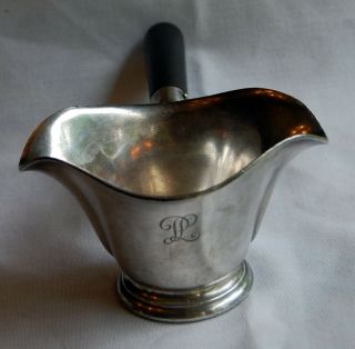 Silverplate Handled Sauce Boat Old Hotel Park Lane Top Marked And Bottom Marked 7