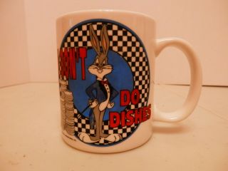 Vintage 1991 Warner Bros Bugs Bunny Coffee Mug/cup - " I Don 