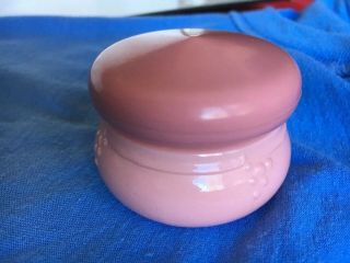 Vtg Cold Cream Ointment Medicine Pill Box Hazel Atlas Glass Screw Lid Small Jar