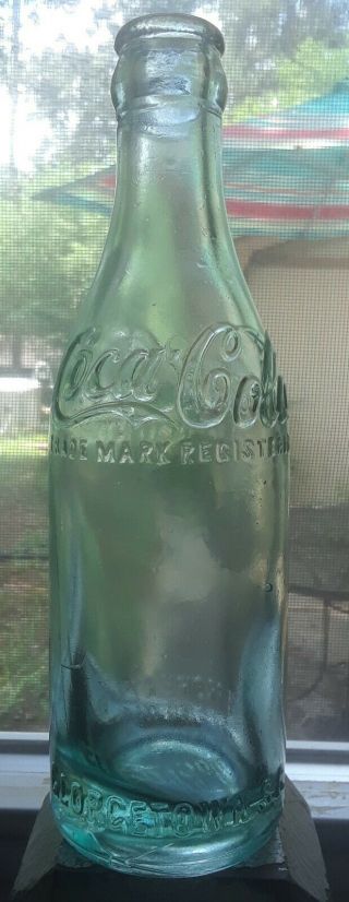 Early Ss Coca Cola Bottle Georgtown Sc D.  J.  Crowley Straight Side