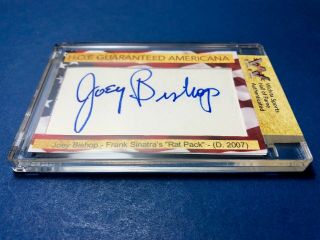 D) Joey Bishop Member Of Frank Sinatra Rat Pack – Hof Americana Autograph