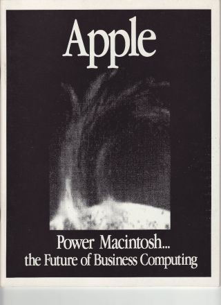 Vintage Apple Macintolsh Brochure From Macworld Boston 