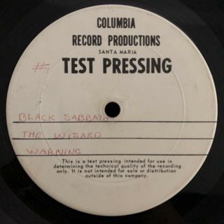 Mega Rare Black Sabbath Us Test Pressing 1976 - Hard Rock / Heavy Metal