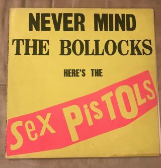 Sex Pistols Never Mind The Bollocks Orig.  Virgin Records Ltd Punk Misprint Cover