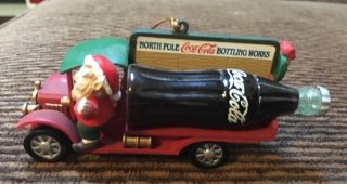 North Pole Coca - Cola Bottling Delivery Truck Ornament.  1997