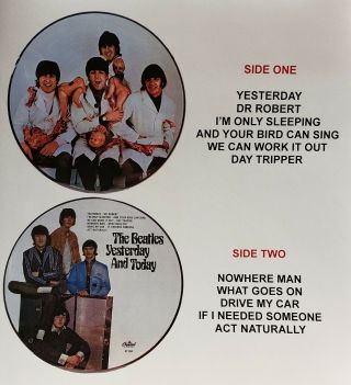 The Beatles Yesterday & Today Butcher Picture Disc LP,  Letter - Booklet & CD 3