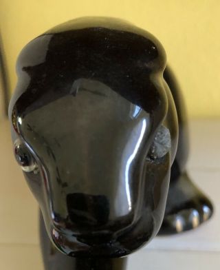 Vintage 13” Large Black Panther Ceramic Figurine Statue Mid Century Modern 3
