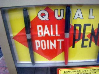 Vintage ' Select - A - Pen ' Ball Point Pen Coin Operated 10 cent Vending Machine 3