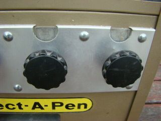 Vintage ' Select - A - Pen ' Ball Point Pen Coin Operated 10 cent Vending Machine 8