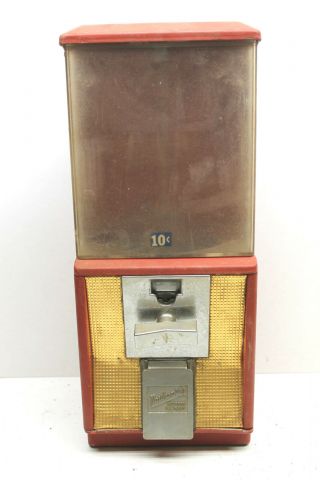 1950s 1960s Vintage 10 Cent Candy Gum Ball Machine Northwestern Usa Mooris Ill