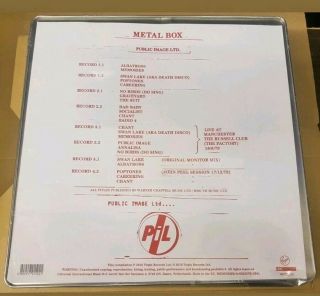 PUBLIC IMAGE LIMITED Metal Box (2016) - Deluxe vinyl 4 - LP box set Seale 2