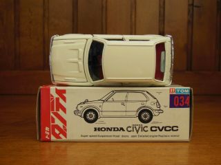 Tomica DANDY 034 HONDA CIVIC CVCC,  Made in Japan vintage pocket car Rare 4
